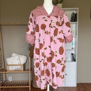 Knox Rose Floral Pink Dress M